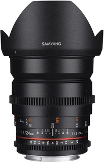 Объектив Samyang 24 mm T1.5 AS ED UMC VDSLR Nikon F (Full Frame) (37268)