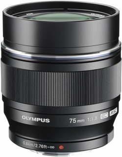 Объектив Olympus M.Zuiko DIGITAL 75mm f/ 1.8 ED черный Объектив Olympus M.Zuiko DIGITAL 75mm f/ 1.8 ED черный