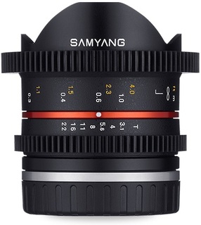 Объектив Samyang  8 mm T3.1 Fisheye CINE Sony E (APS-C) (43701)