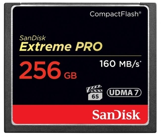 Модуль памяти  CompactFlash Card 256 Gb Sandisk Extreme Pro 1067x, (160 Mb/ s), SDCFXPS-256G-X46