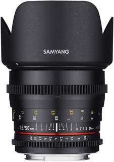 Объектив Samyang 50 mm T1.5 AS UMC VDSLR Sony E/ A7 (Full Frame) (45040)