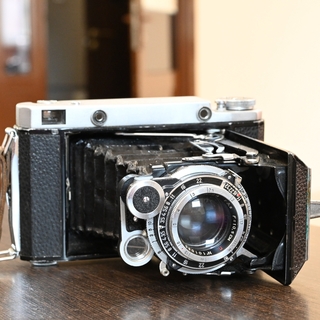 Фотоаппарат Москва-5. Дальномерный, плёнка тип 120, 6х9