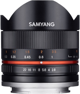 Объектив Samyang  8 mm f/ 2.8 AS IF UMC Fisheye II Черный Sony E (APS-C) (44424)