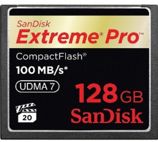 Модуль памяти  CompactFlash Card 128 Gb SanDisk Extreme Pro (160Mb/ s) UDMA7 Б/ У