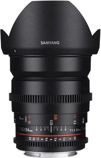 Объектив Samyang 24mm T1.5 VDSLR Canon M II (Full Frame)