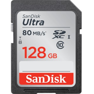Модуль памяти  SD 128 Gb Sandisk SDXC Ultra, class10, 80Mb/ s (SDSDUNC-128G-GN6IN) Модуль памяти  SD 128 Gb Sandisk SDXC Ultra, class10, 80Mb/ s (SDSDUNC-128G-GN6IN)