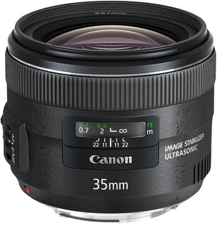 Объектив Canon EF 35mm f/ 2 IS USM + бленда (с/ н 8080000938) Б/ У