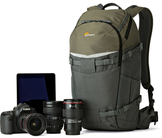 Рюкзак Lowepro Flipside Trek BP 350 AW серый/ темно-зеленый