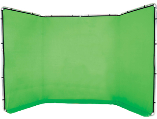 Фон хромакей Lastolite зеленый панорамный на раме 2,4x4м (LL LB7622)