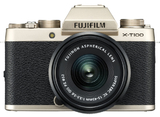 Цифровой  фотоаппарат FujiFilm X-T100 kit 15-45mm gold