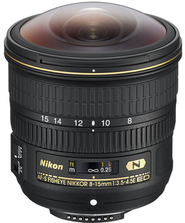 Объектив Nikon 8-15 mm Fisheye f/ 3,5-4,5 E ED AF-S