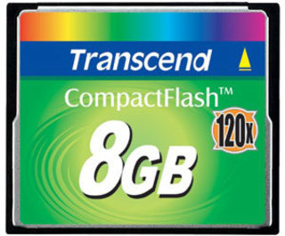 Модуль памяти  CompactFlash Card  8 Gb Transcend 133x Б/ У