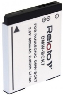Аккумулятор Relato DMW-BCK7 (Panasonic BCK7)  3.6V, 680mAh Аккумулятор Relato DMW-BCK7 (Panasonic BCK7)  3.6V, 680mAh