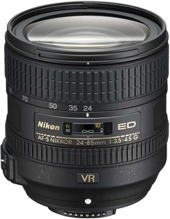 Объектив Nikon 24-85mm f/ 3.5-4.5G ED VR AF-S Nikkor (s/ n:2068868) + Бленда Б/ У