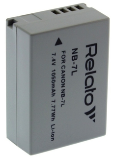 Аккумулятор Relato NB-7L (Canon NB-7L) 7.4V, 1050mAh