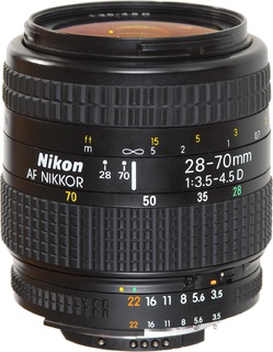 Объектив Nikon 28-70mm f/ 3.5-4.5 AF Nikkor (s/ n:2050907) + бленда Б/ У