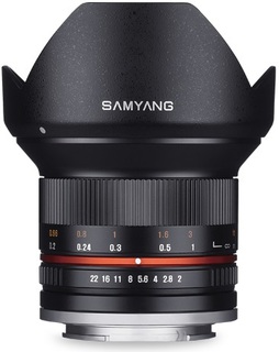 Объектив Samyang MF 12mm f/ 2 NCS CS для Fuji X black (s/ n FAP19916) Б/ У