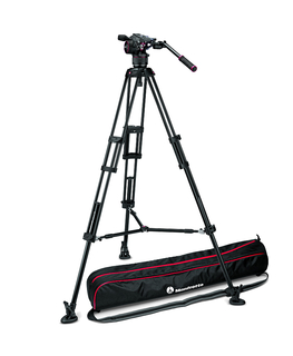 Профессиональный видеоштатив Manfrotto MVKN8TWINM Штатив 546B с видеоголовой MVHN8AH Профессиональный видеоштатив Manfrotto MVKN8TWINM Штатив 546B с видеоголовой MVHN8AH