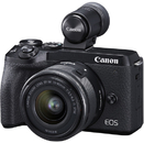 Цифровой фотоаппарат Canon EOS M6 Mark II Kit 15-45mm IS STM c электронным видоискателем EVF-DC2