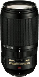 Объектив Nikon 70-300 mm f/ 4.5-5.6G IF-ED AF-S VR Zoom-Nikkor (s/ n:2287398) Б/ У