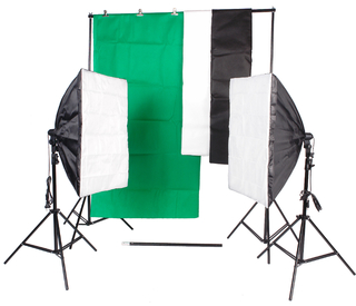 Комплект студийного оборудования Falcon Eyes KeyLight 245LED SB-BG KIT Комплект студийного оборудования Falcon Eyes KeyLight 245LED SB-BG KIT