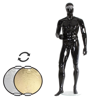 Отражатель круглый FalconEyes CFR-22GS HL 56см (золотистый/ серебристый) Отражатель круглый FalconEyes CFR-22GS HL 56см (золотистый/ серебристый)