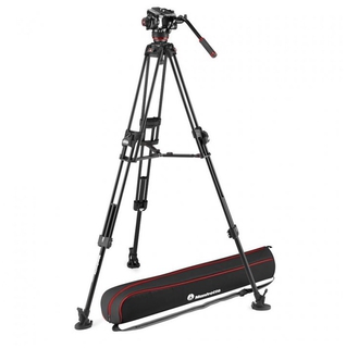 Профессиональный видеоштатив Manfrotto FAST с двойными ногами + голова 504X, алюминиевый Профессиональный видеоштатив Manfrotto FAST с двойными ногами + голова 504X, алюминиевый