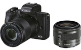 Цифровой фотоаппарат Canon EOS M50 Mark II Kit 15-45mm IS STM - EF-M 55-200mm IS STM black