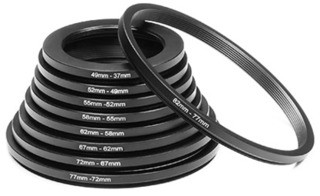 Комплект адаптеров для светофильтра K&F Concept (step UP) повышающие кольца