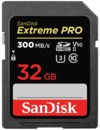 Карта памяти  SD  32 Gb Sandisk SDHC Extreme Pro, cl 10, 300 Mb/ s, UHS-II V90 (SDSDXDK-032G-GN4IN)