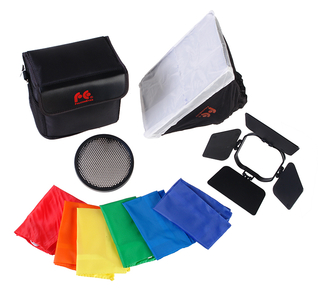 Комплект насадок FGA-K5 для накамерных вспышек Комплект насадок FGA-K5 для накамерных вспышек