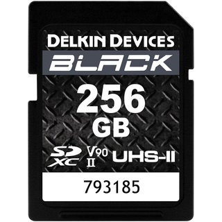 Карты памяти  SD 256GB DELKIN SDXC UHS-II V90 (250/ 300 Мбайт/ с) Black
