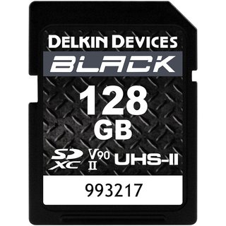 Карта памяти  SD 128 Gb DELKIN SDXC UHS-II U3 V90 (250/ 280 Мбайт/ с)