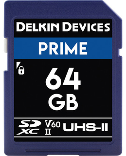 Карты памяти  SD 64 GB DELKIN Prime SD 1900X UHS-II V60 Card