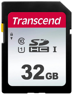 Карта памяти  SD  32 Gb Transcend Class10 SDHC UHS-I SDC300S (Read 100MB/ s)