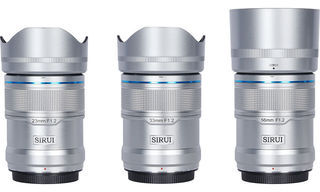 Комплект объективов Sirui Sniper 23/ 33/ 56mm F1.2 (X-Mount) Серебро