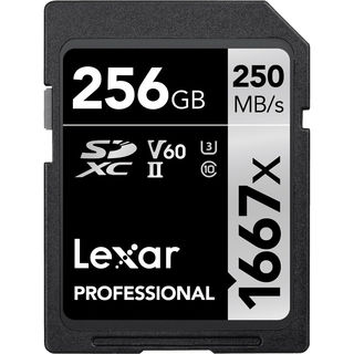 Карта памяти  SD 256 Gb Lexar Silver Pro UHS-II 128GB UHS-II (U3), V60, RW 280/ 120 MB/ s