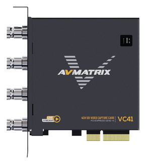 Плата видеозахвата AVMATRIX VC41 4CH 3G-SDI PCIE Плата видеозахвата AVMATRIX VC41 4CH 3G-SDI PCIE