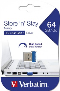 USB-накопитель Verbatim V Store 'n' Stay Nano USB 3.0 64GB (98711)