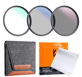 Набор из 3 фильтров K&F Concept (MCUV/ CPL/ ND4) + Filter Pouch, 67mm