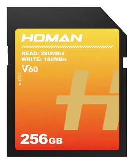 Карта памяти  SD 256 Gb Homan UHS-II SDXC (V60) (R280/ W180Mb/ s)