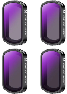 Комплект светофильтров K&F Concept ND для DJI Osmo Pocket 3 (4шт)