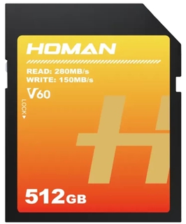 Карта памяти  SD 512 Gb Homan UHS-II SDXC (V60) (R280/ W180Mb/ s)