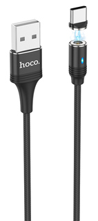 Кабель HOCO U76 magnetic USB - Type-C магнитный, 2А, 1.2 м, черный Кабель HOCO U76 magnetic USB - Type-C магнитный, 2А, 1.2 м, черный