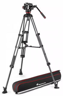 Manfrotto MVK504XTWINMC Видеокомплект голова + штатив TWINMC с двойными ногами, средн. растяжка, кар Manfrotto MVK504XTWINMC Видеокомплект голова + штатив TWINMC с двойными ногами, средн. растяжка, кар