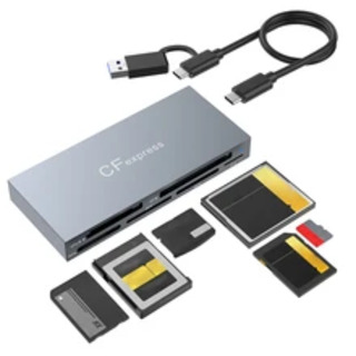 Кардридер для CFexspress 6 в 1 USB Type A/ C 3.2 SD/ mSD/ CF/ CFe/ MS/ XD (новый)