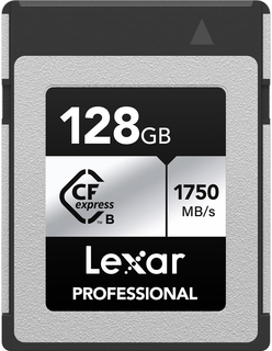 Карта памяти Lexar 128 ГБ Professional CFexpress Type B Silver Series 8К, (R1750/ W1300) Б/ У