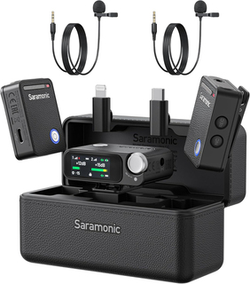 Радиосистема Saramonic ULTRA 03 (TX+TX+RX) в кейсе с подзарядкой + 2 микрофона,3,5мм/ USB-C/ Lightning Радиосистема Saramonic ULTRA 03 (TX+TX+RX) в кейсе с подзарядкой + 2 микрофона,3,5мм/ USB-C/ Lightning