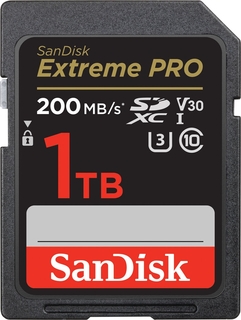 Карта памяти Sandisk SDXC Extreme PRO 1 ТБ UHS-I U3 V30 чтение/ запись МБ/ сек 200/ 140 (новая)