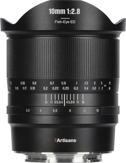 Объектив 7Artisans 10mm F2.8 Fisheye Mark II (RF-mount) для Fullframe